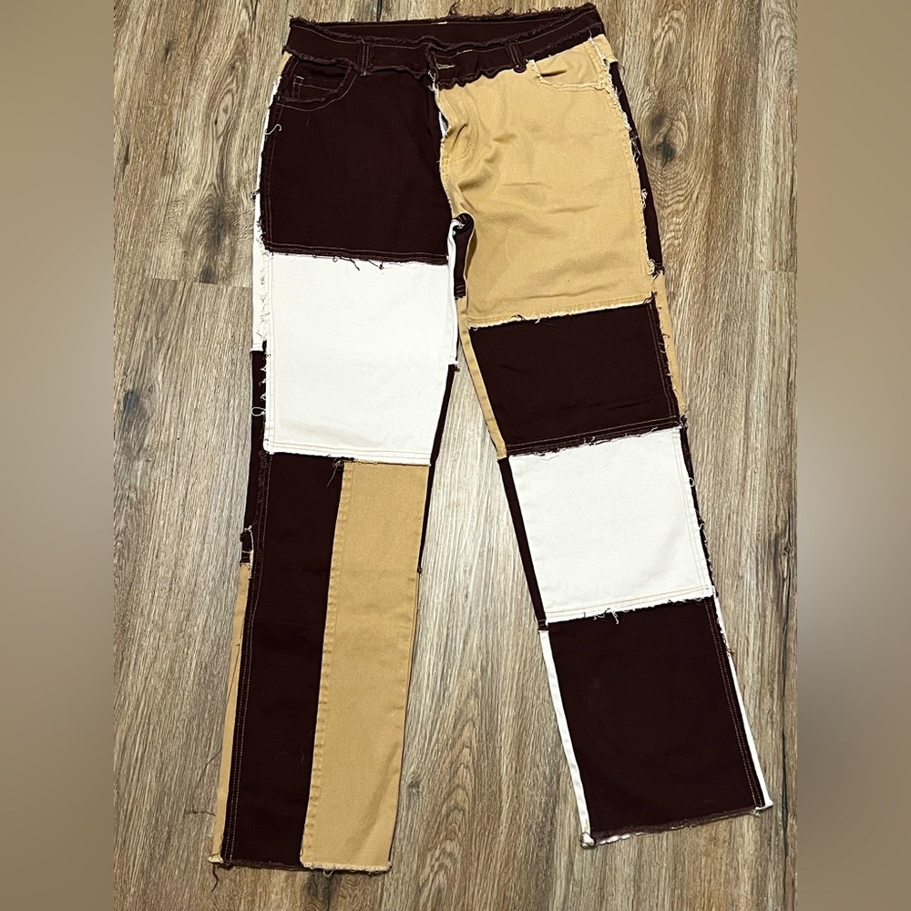 Cute color block pants
